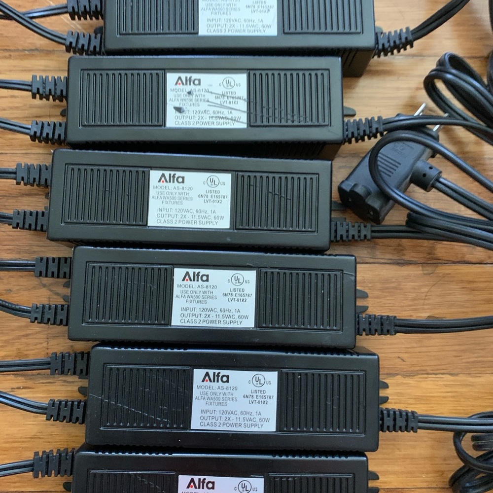 Alfa Class 2 Power Supply input 120 VAC  output 2x-11.5VAC 60 W